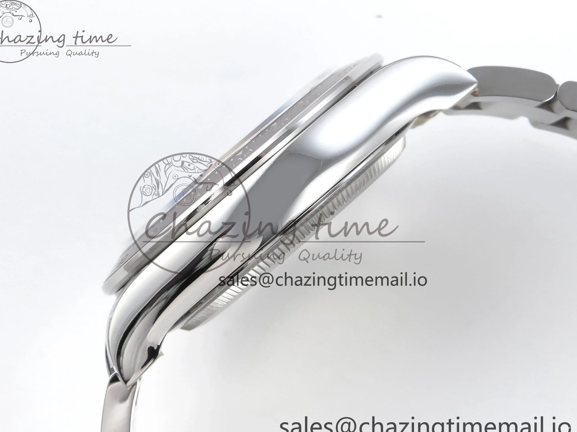 126506 1:1 Edition Ice Best SH4131 Daytona Strap V5 on Blue QF SS Dial Bracelet 0330